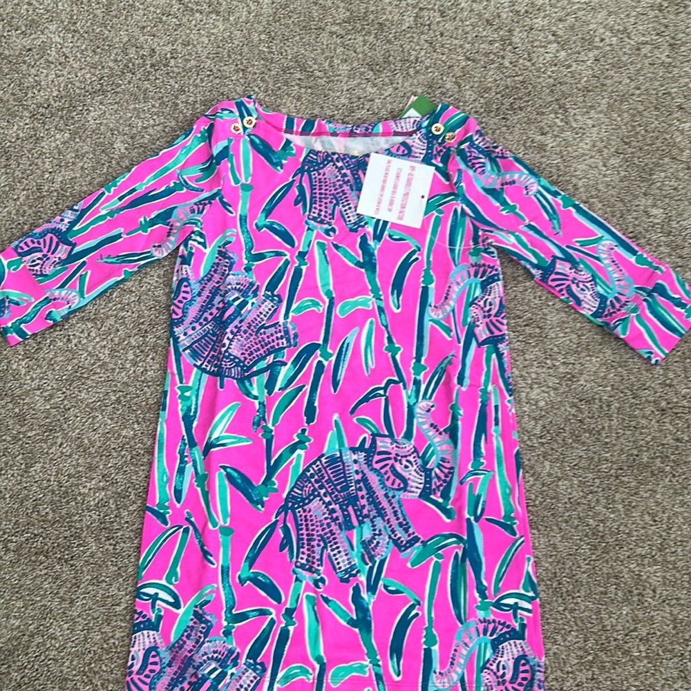 Toddler Girls Lily Pulitzer Dress, quarter sleeve with USF 50+ protection, NWT